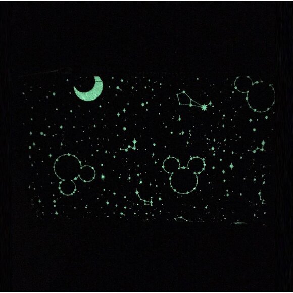 Disney Mickey Constellation Glow in Dark Bifold Wallet for Adults - Picture 2 of 5